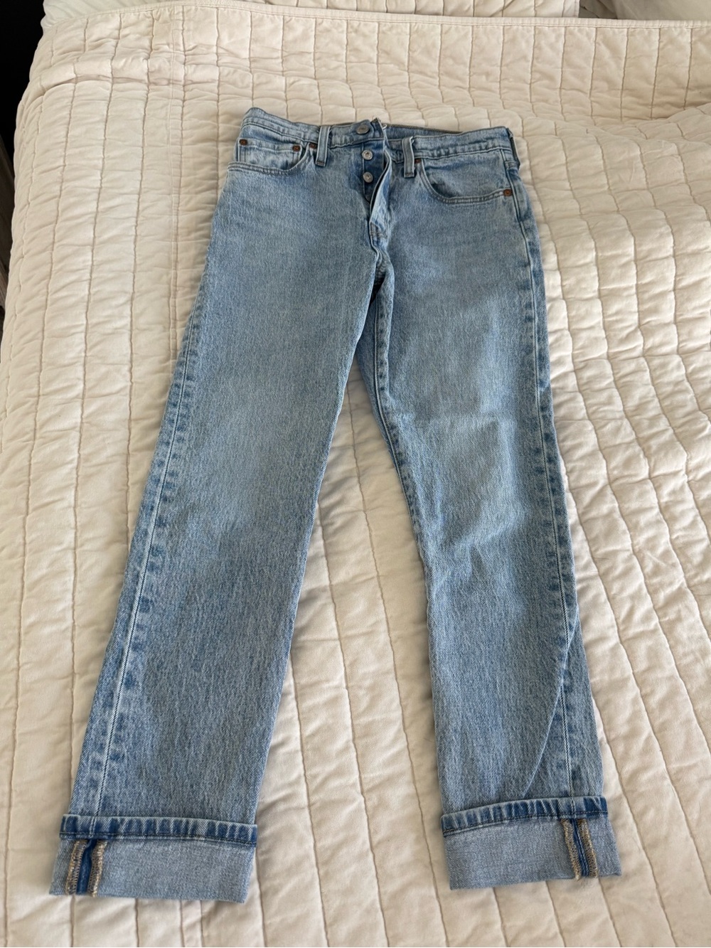 Levi's Women's Skinny Jeans in Light Blue Wash